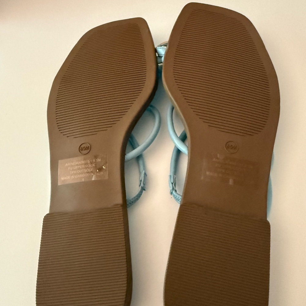Steve Madden Anine Sky Blue Strappy Toe-Ring Sandals Women’s 8.5 NEW - Picture 5 of 5